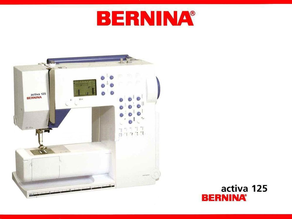 bernina 125 activa brugsanvisning